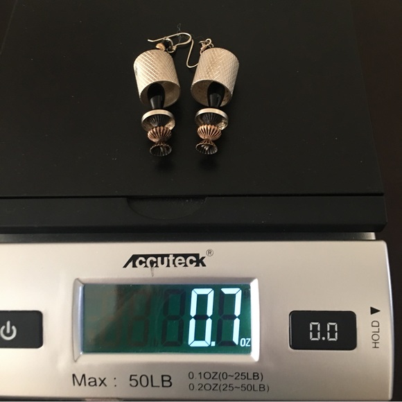 Vintage Lamp Shade Earrings - Picture 4 of 10